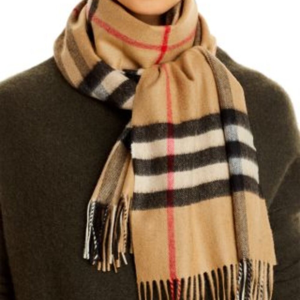 Burberry Classic Check Cashmere Scarf